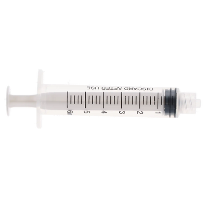 Plasdent - 6Cc Luer Lock Syringes Plastic, Disposable, 100P/Bx