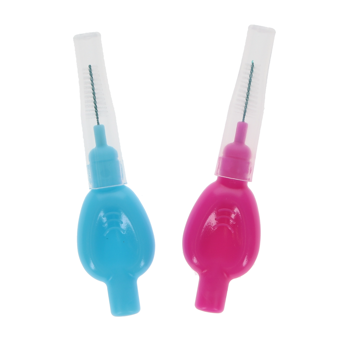 Plasdent - Interdental Brushes-Moderate Light Blue & Mauve Assorted 50 Bags Of 1Pcs/Box