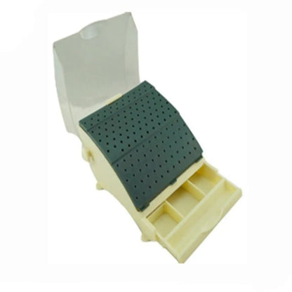 Plasdent - Large Bur Station W/Lid 87 Fg/Ra And 55Fg, Ivory