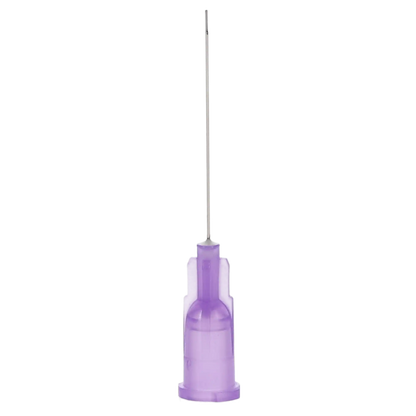 Plasdent - Monovac Irrigator Tips 30Ga, Purple, 100Pcs/Box Side Vented, Monoject Style