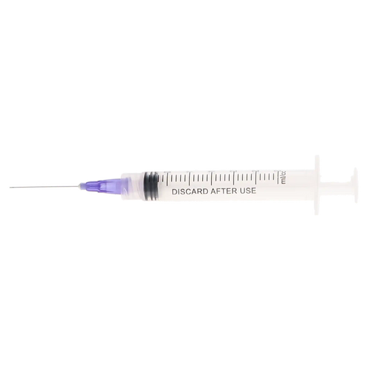 Plasdent - Pre-Tipped Irrigator Syringe 3Cc, 30Ga, 100Pcs/Box Close End, Max-I-Probe Style