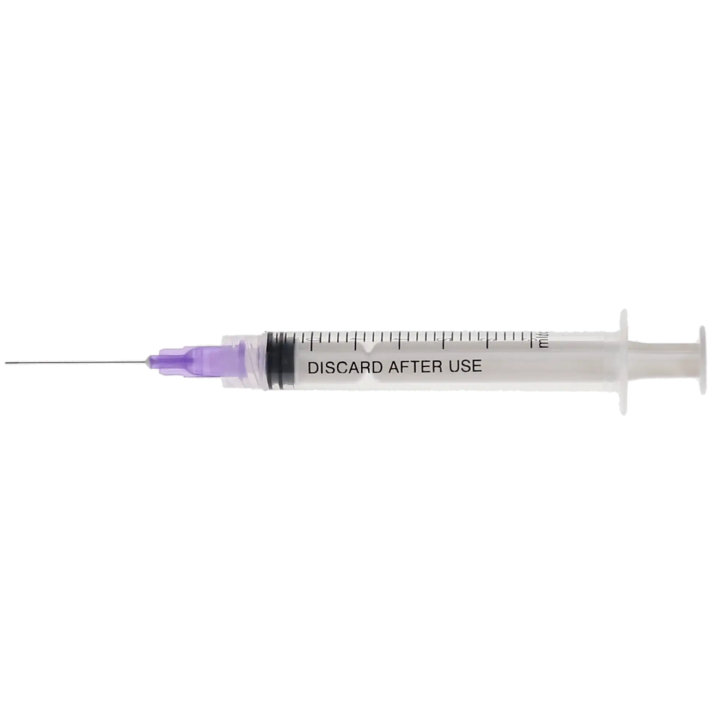 Plasdent - Pre-Tipped Irrigator Syringe 3Cc, 30Ga, 100Pcs/Box Side Vented, Monoject Style