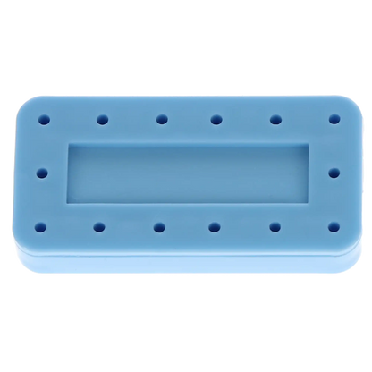 Plasdent - Rectangular Bur Block-Blue
