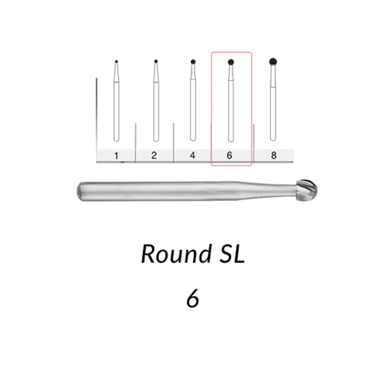 SS White - FG - 6  - 5/Pk - (14973)