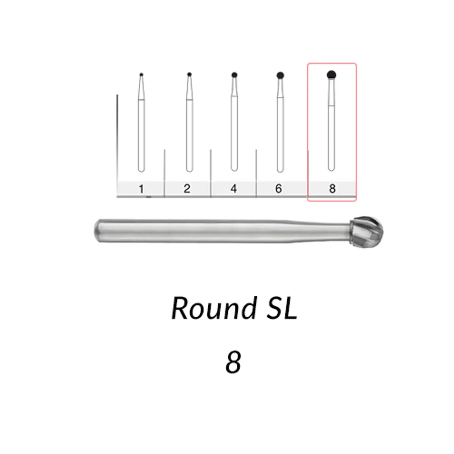 SS White - FG - 8 - 5/Pk  (17706)