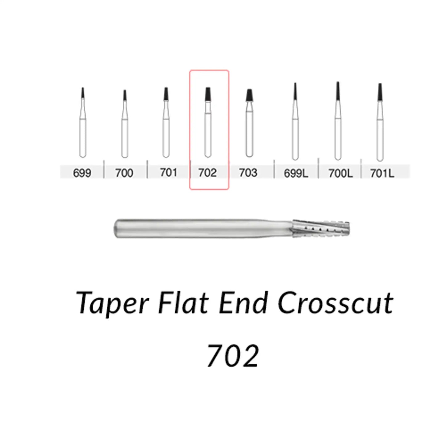 SS White - FG - Oral Surgery Shank 2 - 702 - 5/Pk  (30023)