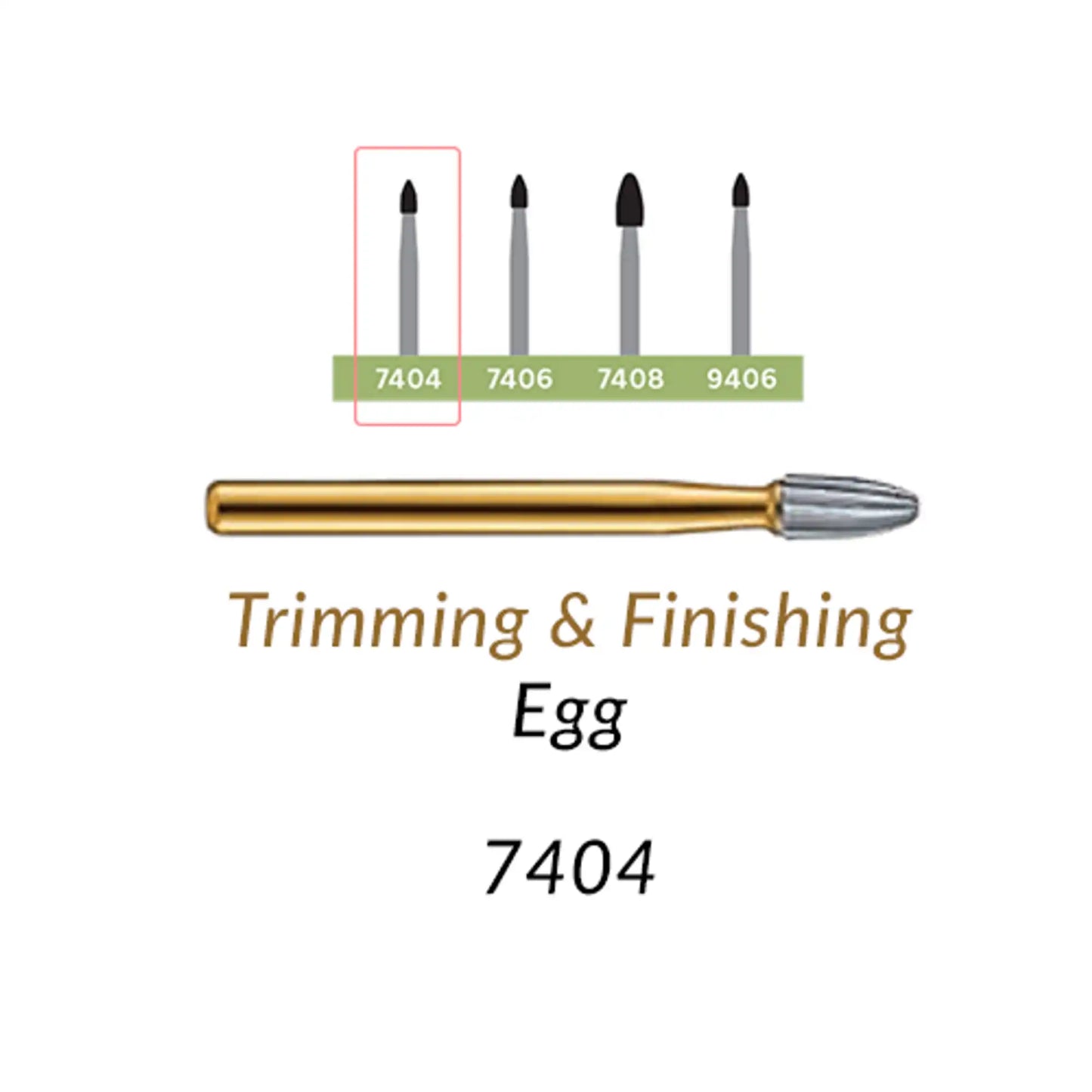 SS White - T&F -  7404 - 10/Pk - (15106-5)