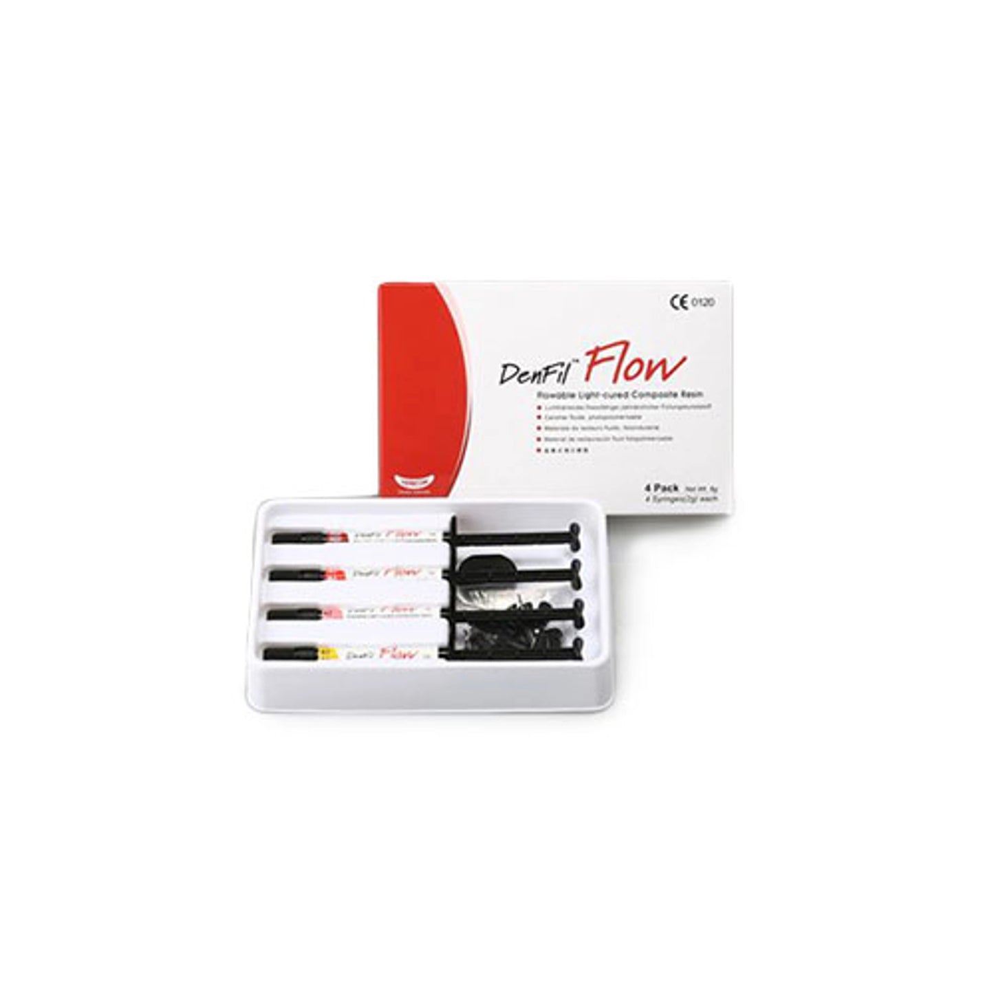 Vericom - DenFil Flow Syringe Kit Shade A1 - 4 Syringes x 2 gram with 20 tips
