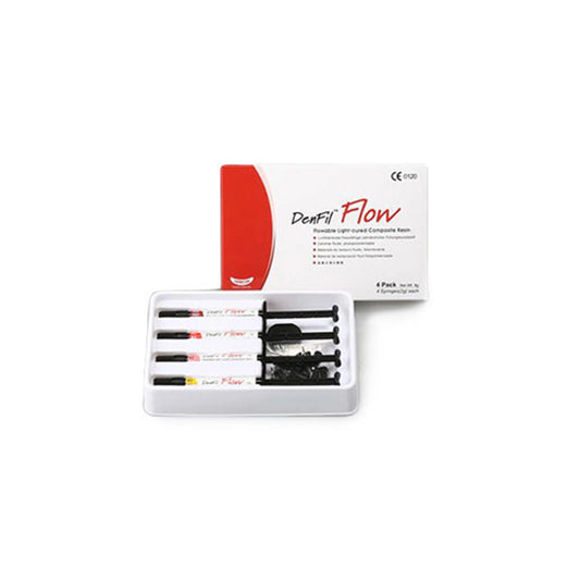 Vericom - DenFil Flow Syringe Kit Shade A2 - 4 Syringes x 2 gram with 20 tips