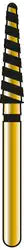 Coltene - Alpen Turbocut Round End Taper 5Pk, Turbocut Grit Black