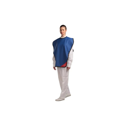 3D - Lead Free Apron Panoramic Poncho Blue