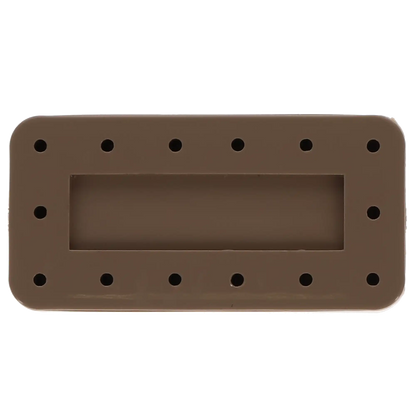 Plasdent - Rectangular Bur Block - Beige, Magnetic, 14 Burs Capacity, Dimension