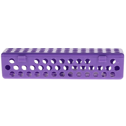 Plasdent - Instrument Steri Container - Neon Puple, 8" x 1-3/4" x 1-3/4"