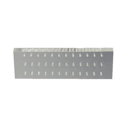 Palmero - 36-Hole Latch-Type Bur Block, Clear Plexiglass, Non-autoclavable, 5" x