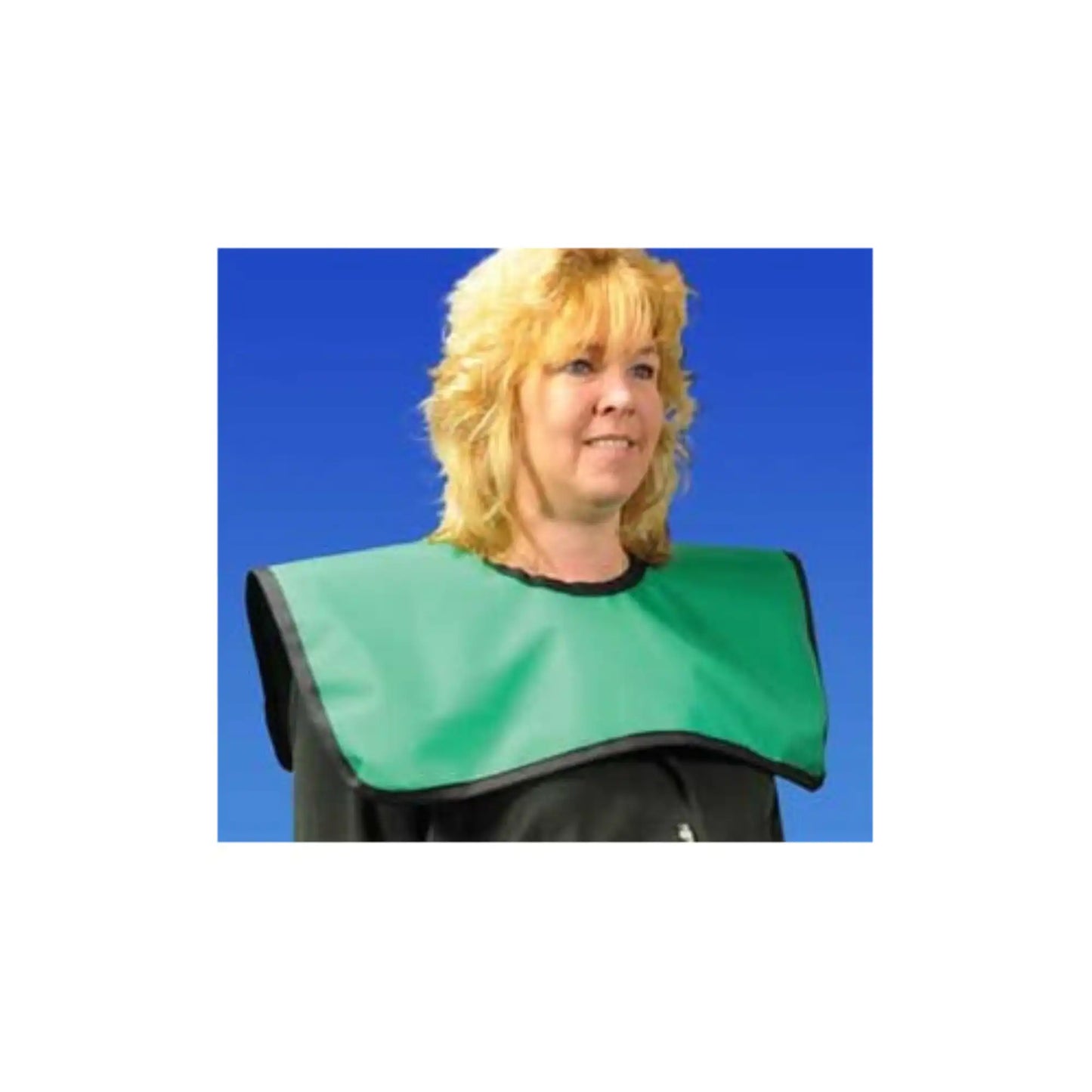 Palmero - Adult Cling Shield Pano-Cape Apron, Mauve Vinyl with black binding, 23