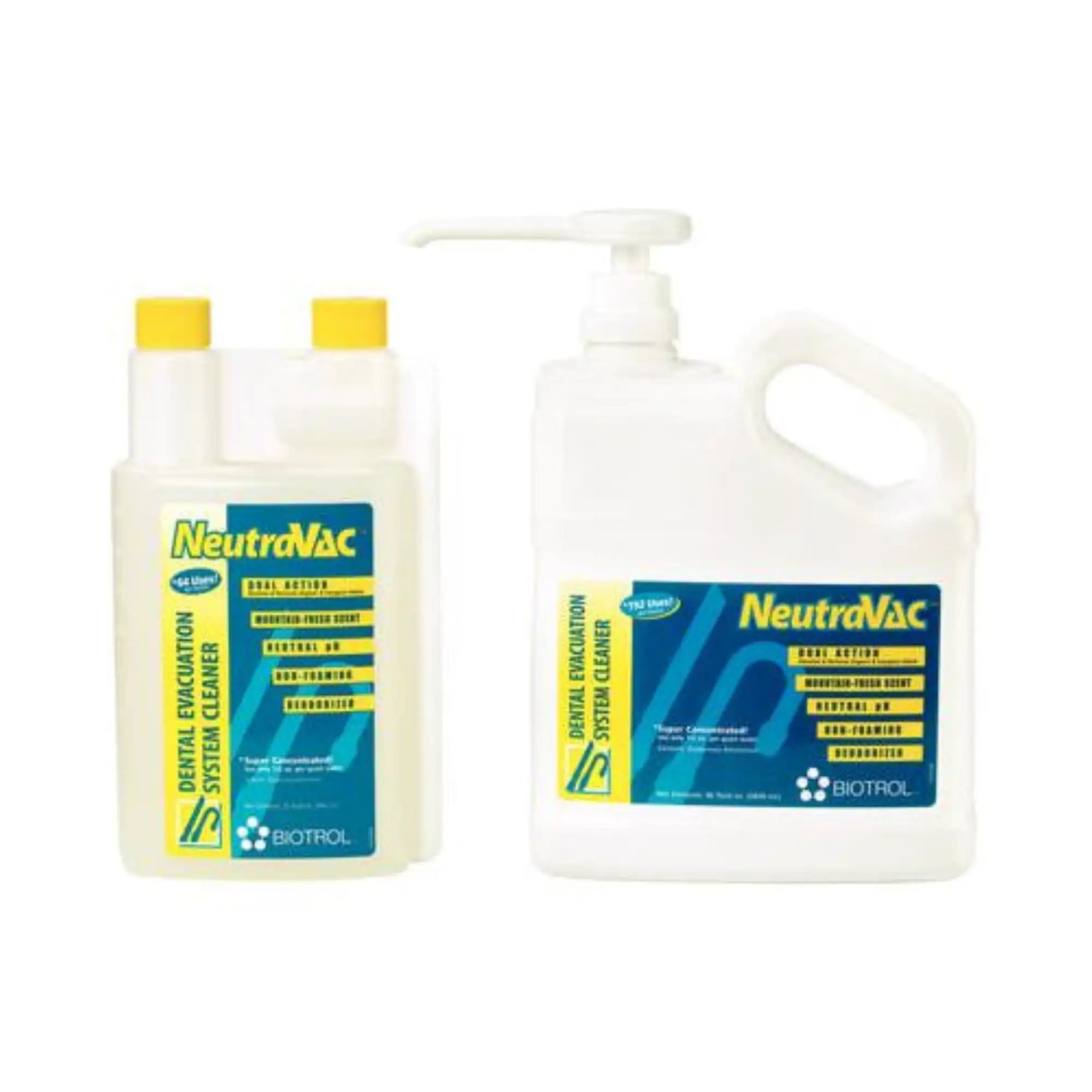 NeutraVac Dental Evacuation Line Cleaner, 96 oz. Bottle with Metered 1/2 oz