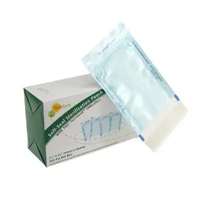 Cranberry - BeeSure Sterilization Pouches 3.5x5.75 200/Box