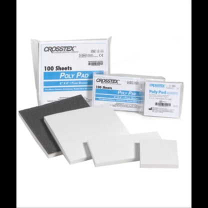 Crosstex - 3" x 6" (8cm x 15cm) Poly Mixing Pad. Extra heavy with a high poly 100/Sheets
