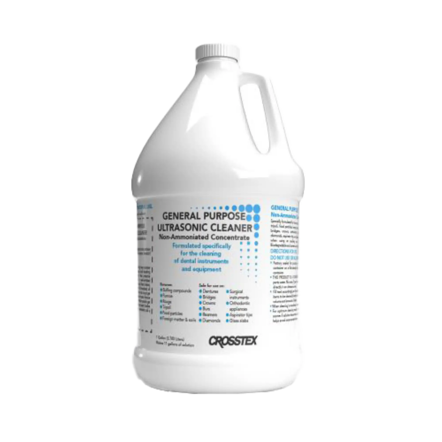 Crosstex - General Purpose Non-Ammoniated Ultrasonic Cleaner, 10:1 Concentrated 1 Gallon