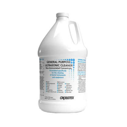 Crosstex - General Purpose Non-Ammoniated Ultrasonic Cleaner, 10:1 Concentrated 1 Gallon