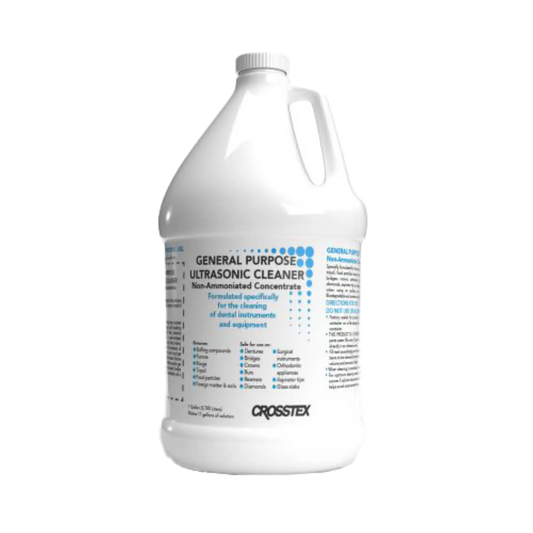 Crosstex - General Purpose Non-Ammoniated Ultrasonic Cleaner, 10:1 Concentrated 1 Gallon
