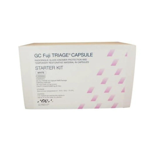 GC Fuji TRIAGE White Capsules Starter Kit - Self Adhesive Radiopaque Glass