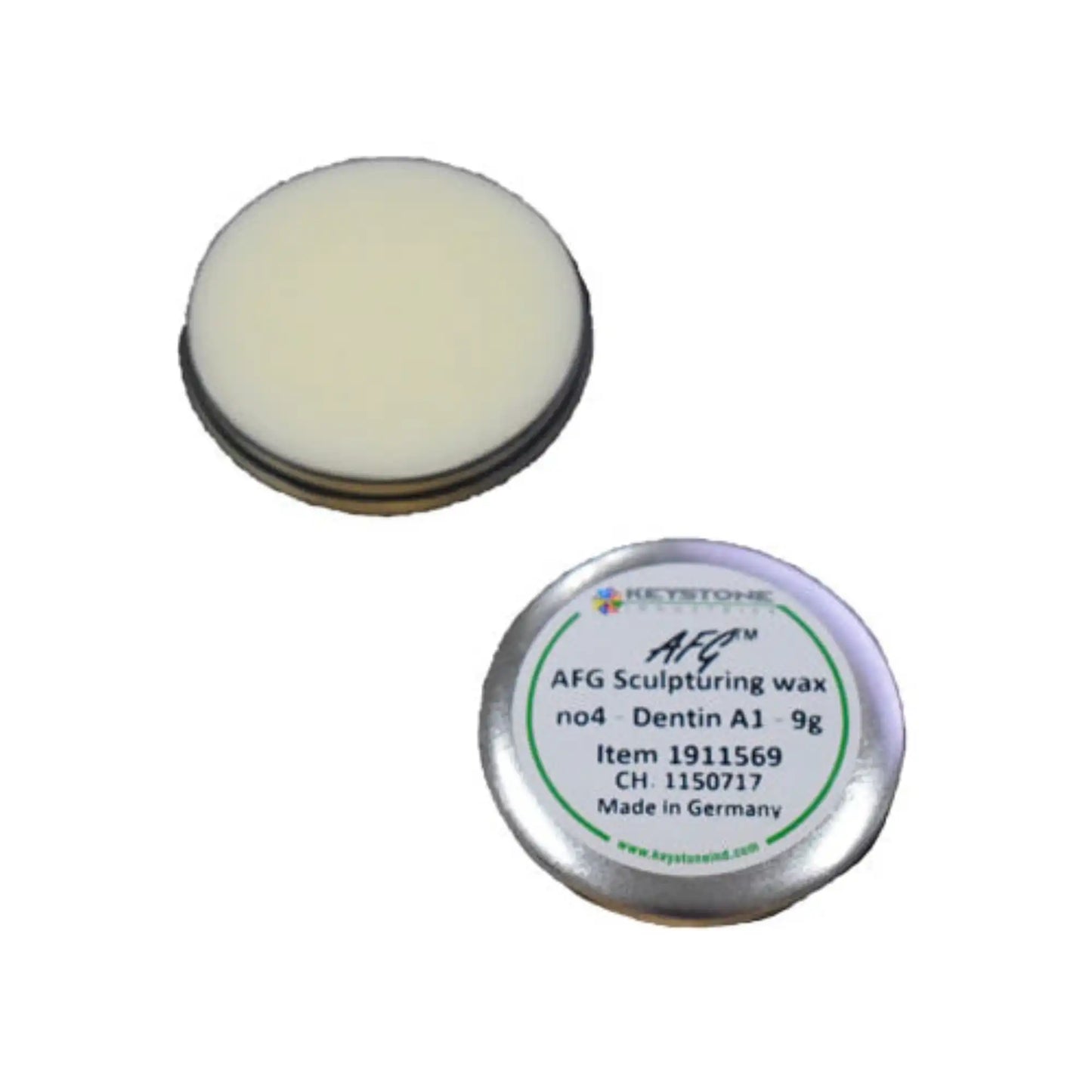 Keystone - AFG Aesthetic Translucent Sculpturing Wax - #4 Dentin A1, 9 g. Used **Discontinued