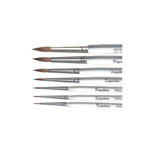 Keystone - Kolinsky Ceramist Brush, #4, Made with all natural high quality