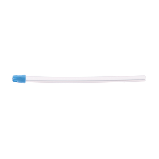 Medicom - Distech 6" Saliva Ejectors Clear w/ Blue Tip 105/Pk. Easily shapes