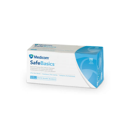 Medicom - Medicom 4" x 4" Non-Woven Sponges 2000/Cs. General purpose 4 ply, soft