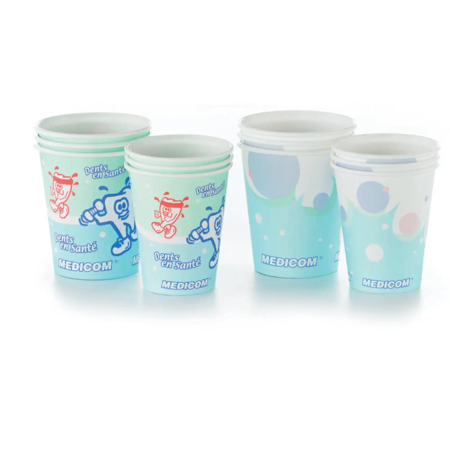 Medicom - Medicom Healthy Teeth 5 oz. Poly Coated Paper Cups, Case of 1000