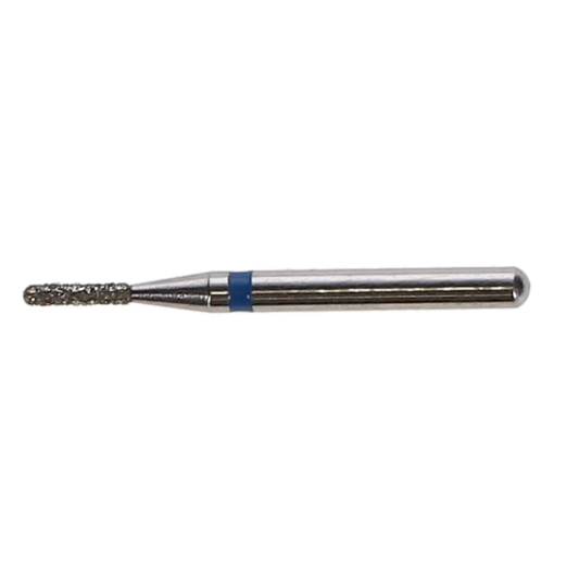 Defend - FG #838.009 Medium grit, Round end cylinder diamond burs, 10/Pk