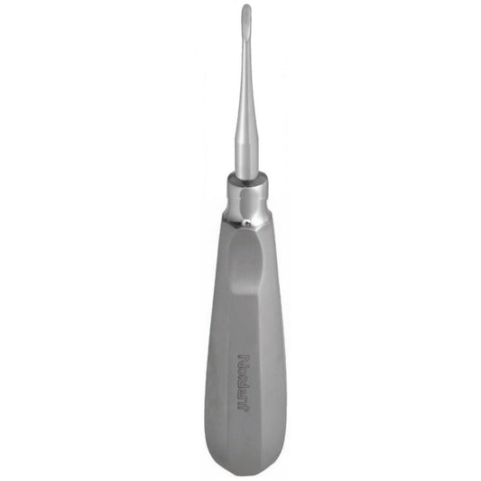 Nordent - #301 Apexo Elevator Serrated Blade Tip with Thumb Grip Handle. Straight
