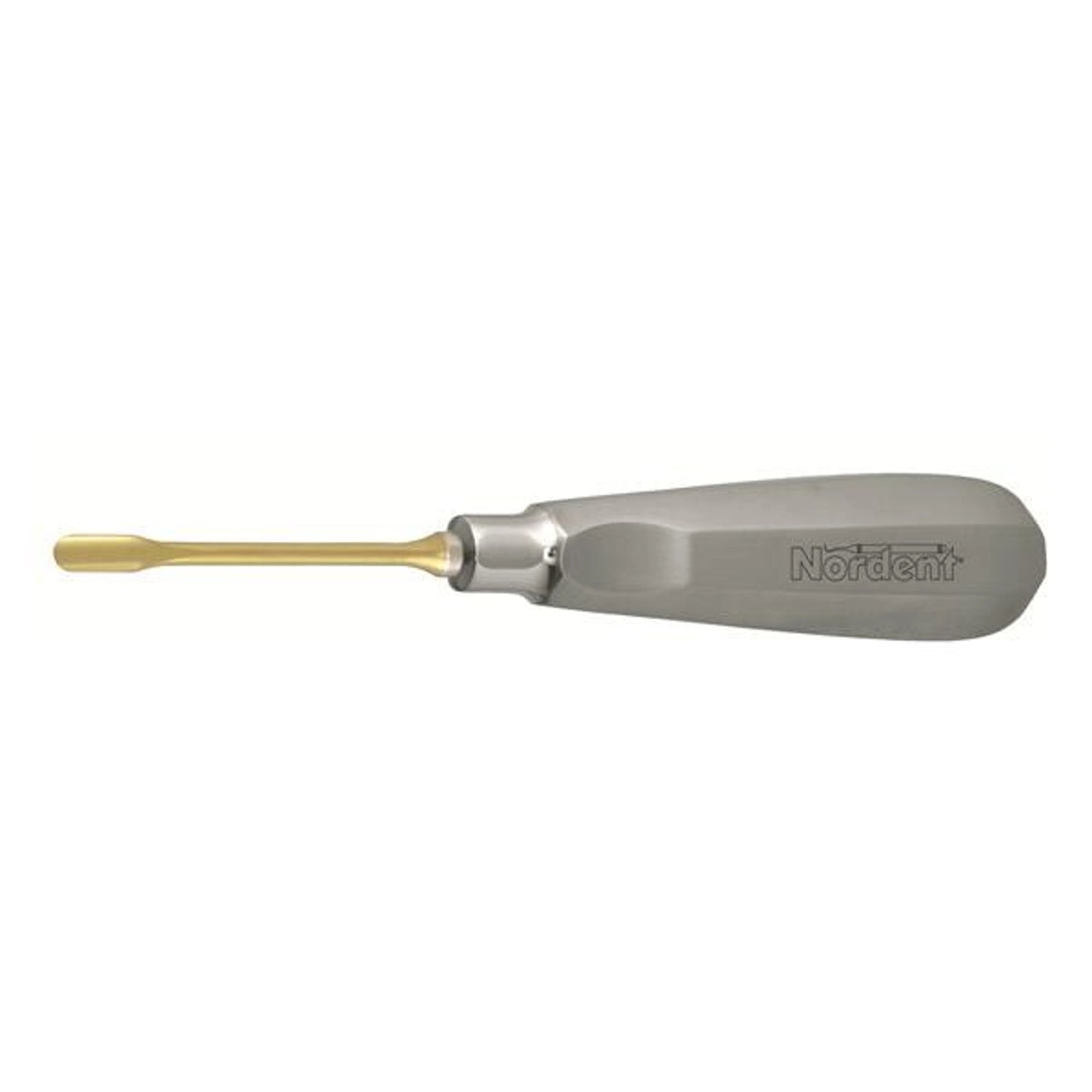 Nordent - 5 mm Straight, Titanium Nitride Coated Luxating Elevator with Stainless