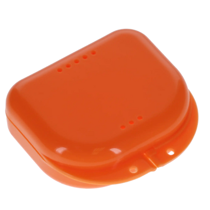 Plasdent - Chroma Retainer Box - Orange Yellow, 3-1/8"W x 3"L x 1"H, Package of 12 Boxes
