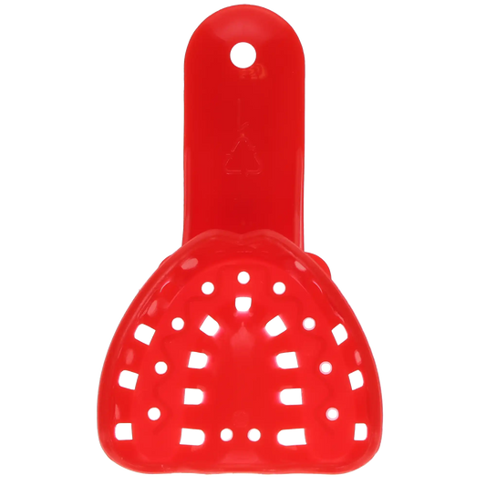 Plasdent - Excellent-Colors Ortho Impression Trays - Perforated #1 Pedo Small Upper Red