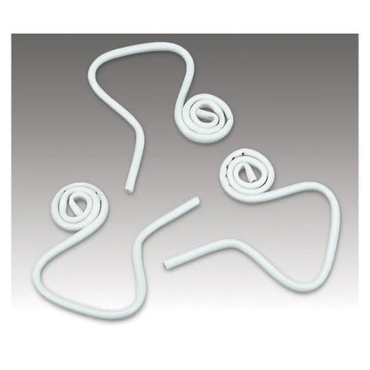 Plasdent - Flexform Flexible saliva ejectors, adjustable coil design, smooth edges, white