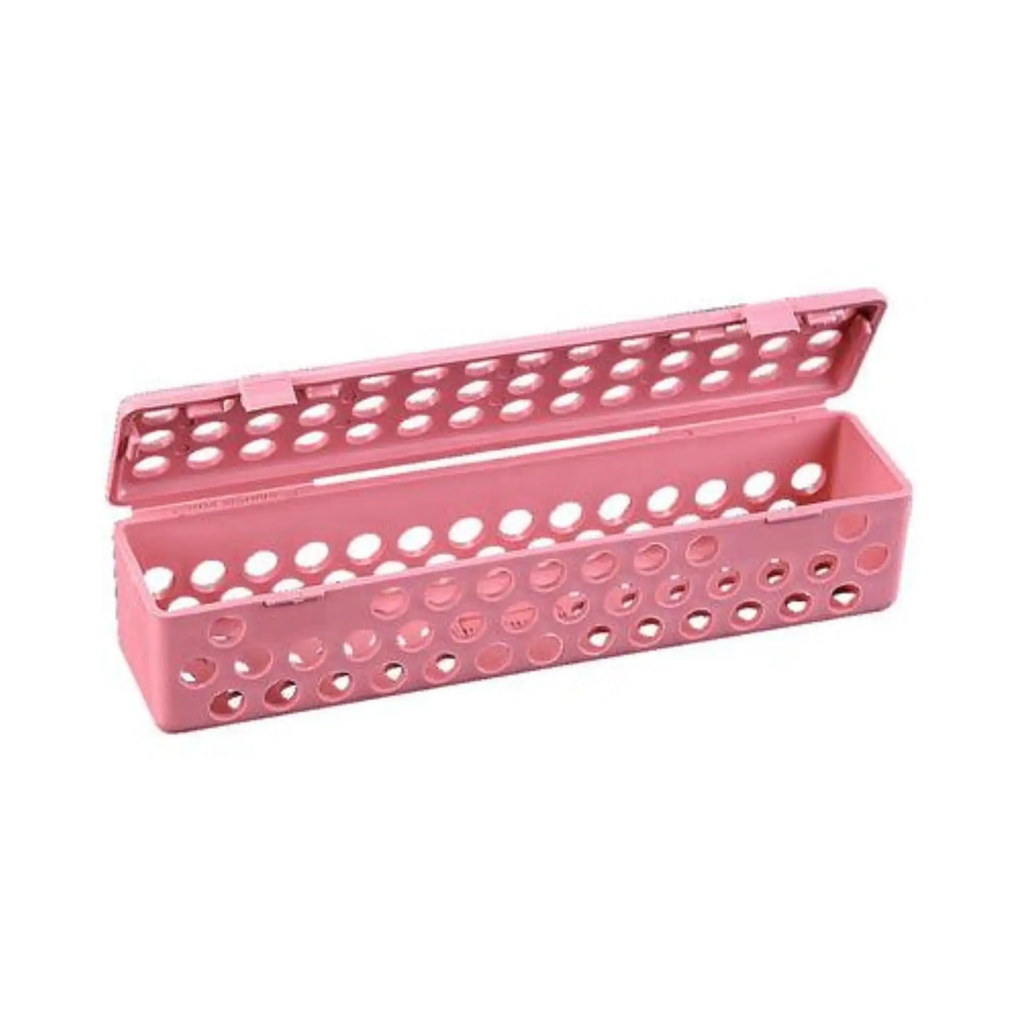 Plasdent - Instrument Steri Container - Neon Pink, 8" x 1-3/4" x 1-3/4"