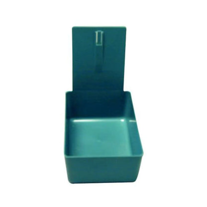 Plasdent - Lab Pan - Teal Plastic Pan with Metal Clip, 7-1/16" x 5-5/8" x