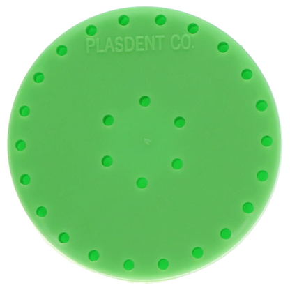 Plasdent - Large Round Bur Block - Neon Green, Magnetic, 28 Burs Capacity