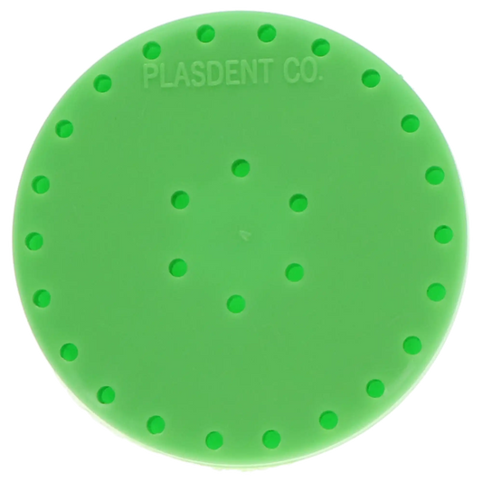 Plasdent - Large Round Bur Block - Neon Green, Magnetic, 28 Burs Capacity