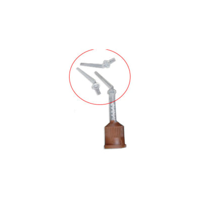 Plasdent - LONG style, Clear intra-oral tips for temporary cement, Bag of 100