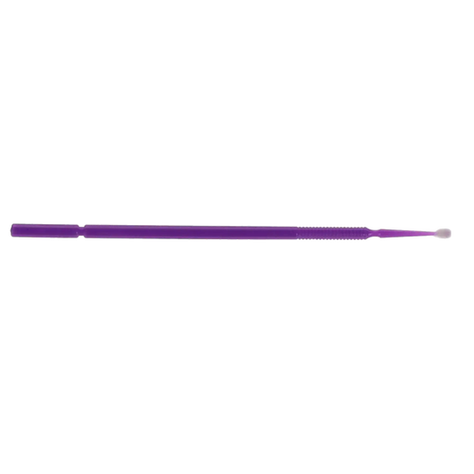 Plasdent - MaxMicro 2.0mm Regular Tip Micro Applicators, Purple, Box of 100