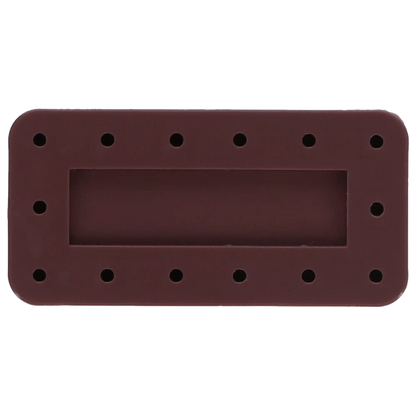 Plasdent - Rectangular Bur Block - Mauve, Magnetic, 14 Burs Capacity, Dimension