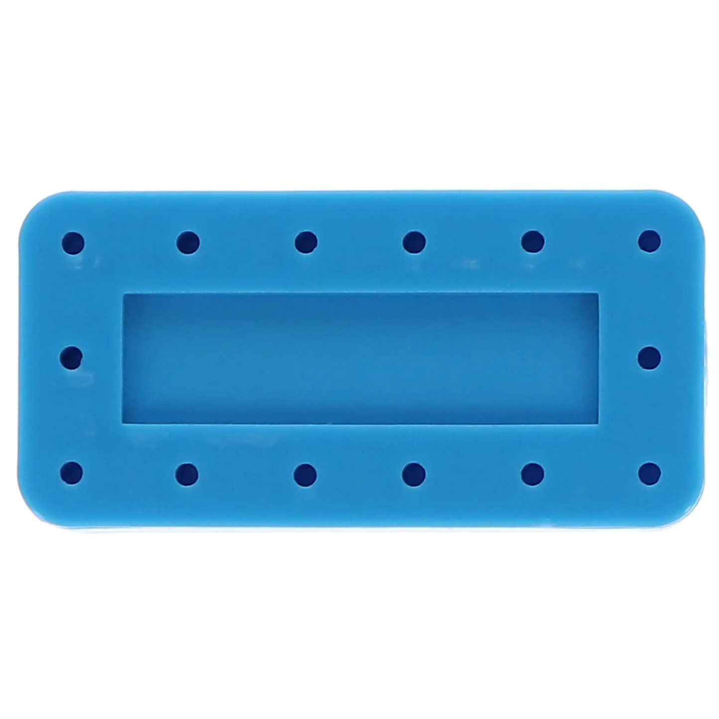 Plasdent - Rectangular Bur Block - Spectrum Blue, 14 Burs Capacity. Magnetic