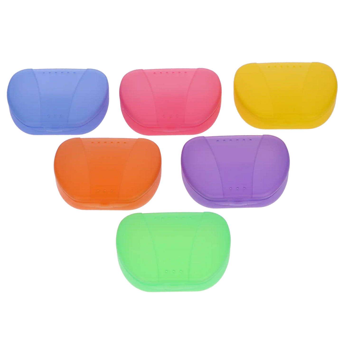 Plasdent - Retainer Boxes - Translucent Tropical Colors 12/Box. Feature precise