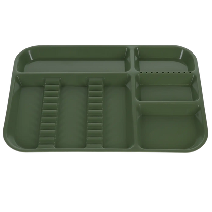 Plasdent - Set-up Tray Divided Size B (Ritter) - Green, Plastic, 13-1/2" X 9-5/8"