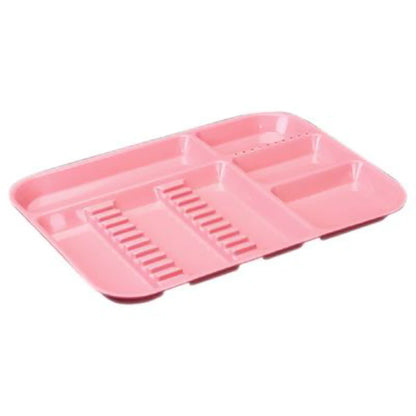 Plasdent - Set-up Tray Divided Size B (Ritter) - Neon Pink, Plastic, 13-1/2" x