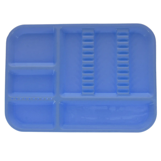 Plasdent - Set-up Tray Divided Size B (Ritter) - Pastel Baby Blue, Plastic