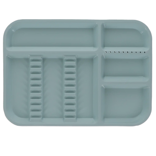 Plasdent - Set-up Tray Divided Size B (Ritter) - Pastel Sea Green, Plastic
